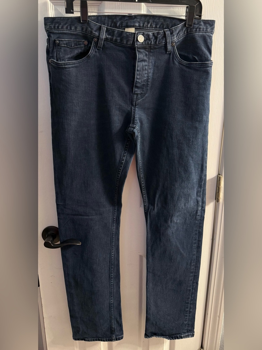 Burberry Men's Navy Slim Straight Jeans 34/32